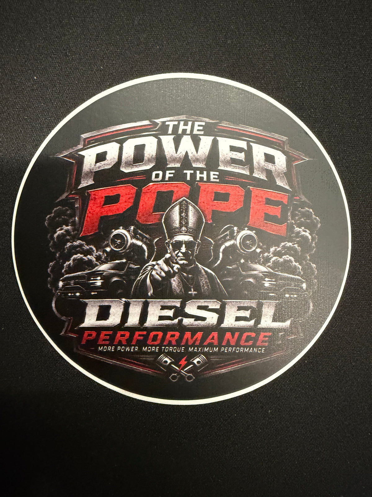 Popes diesel performance sticker
